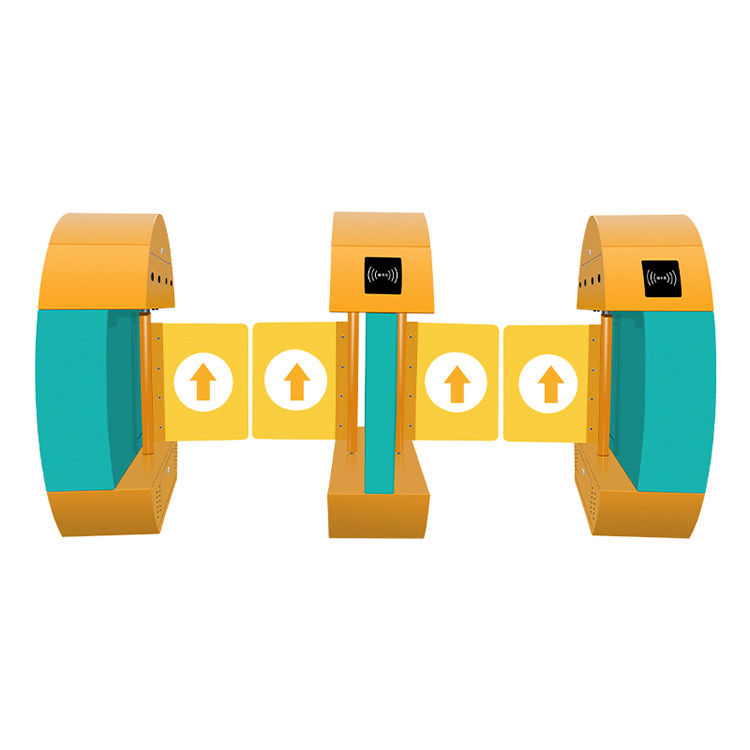 Safe Kindergarten Swing Barrier Turnstile Colorful Retractable Compact Size