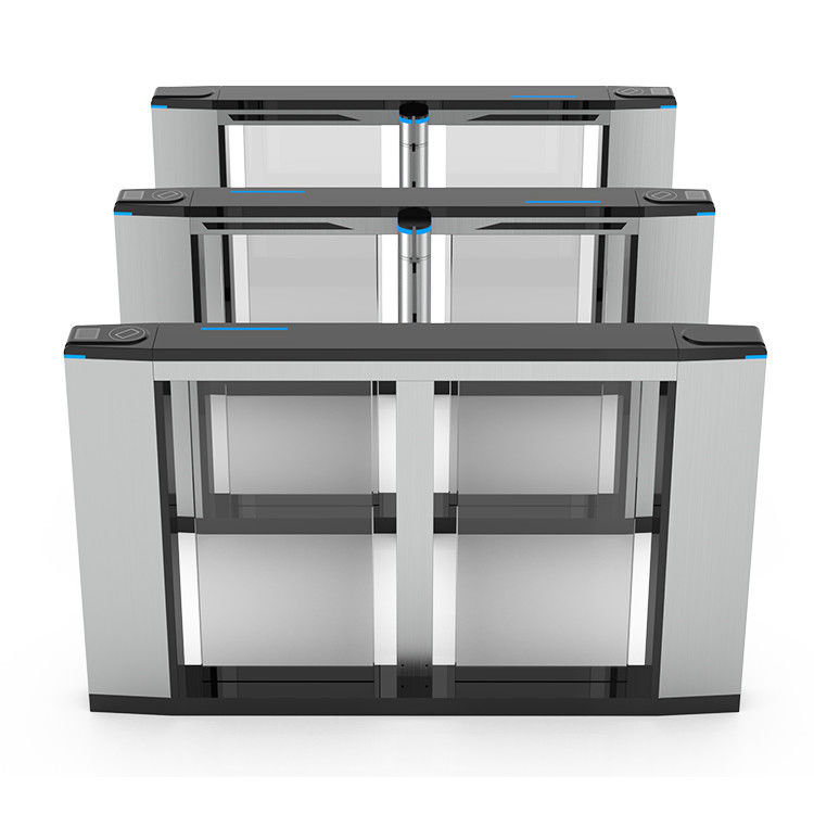 Office 40-60p/m Speed Gate Turnstile Biometric Access Control with Servo Driving Motor