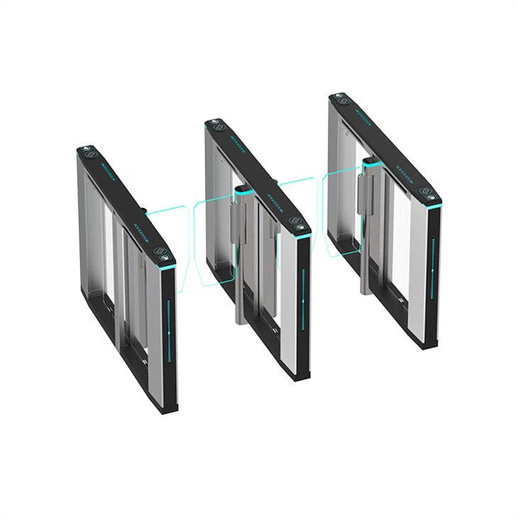 Office 40-60p/m Speed Gate Turnstile Biometric Access Control with Servo Driving Motor